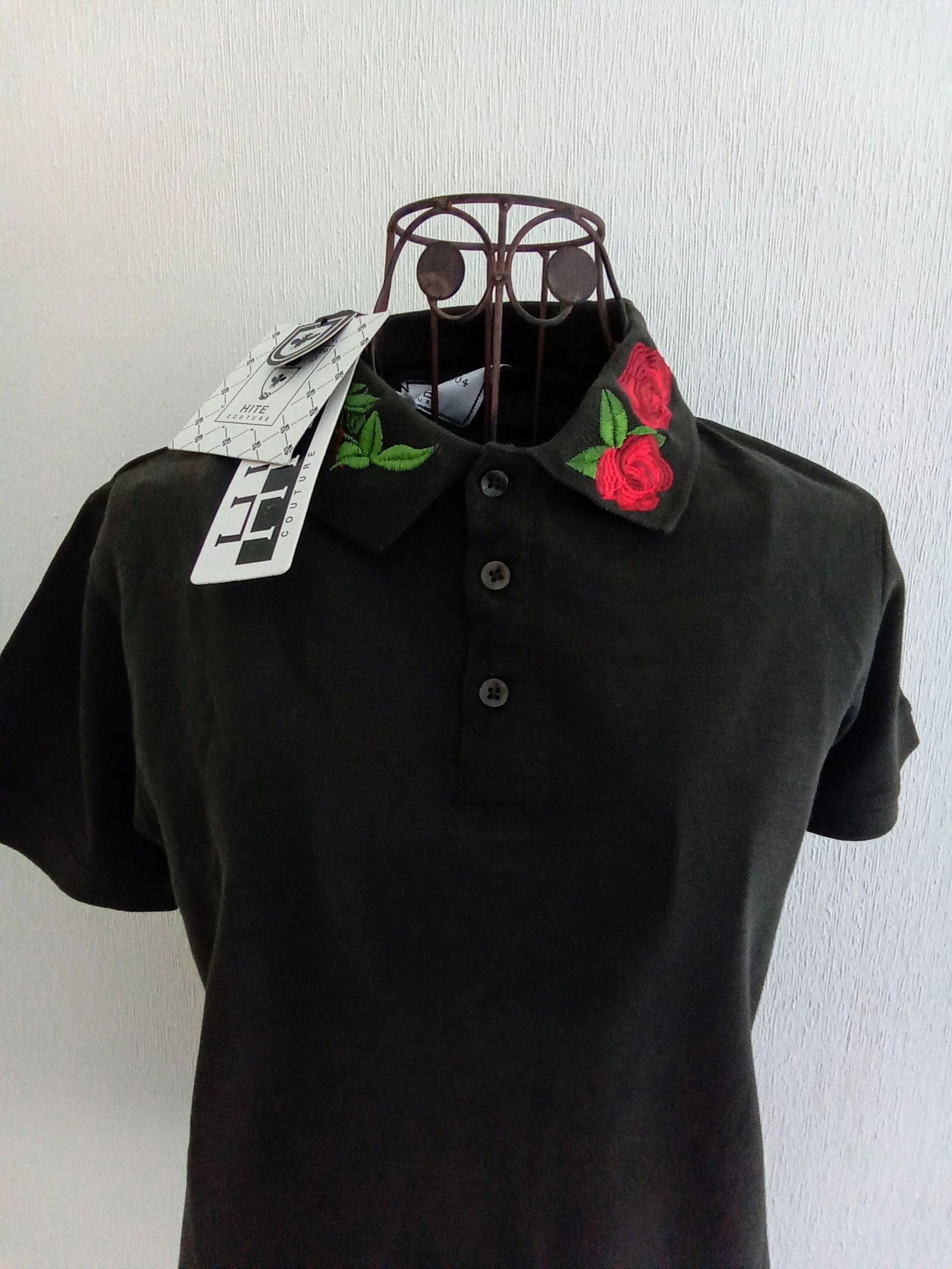 Nieuwe geborduurde herenpolo met labels – photo 4